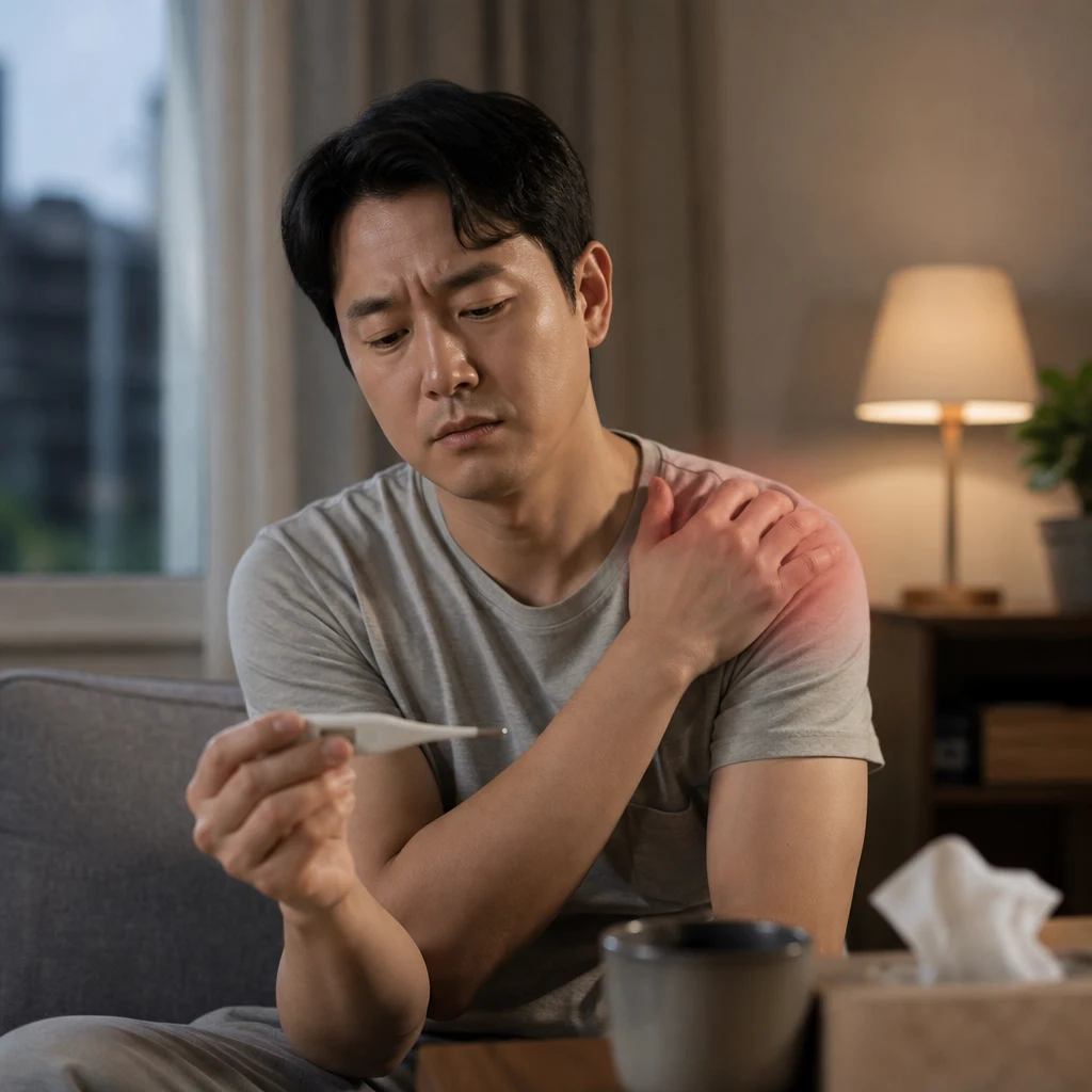 열과 부종을 동반한 급성 어깨통증은 감염 신호인가요?